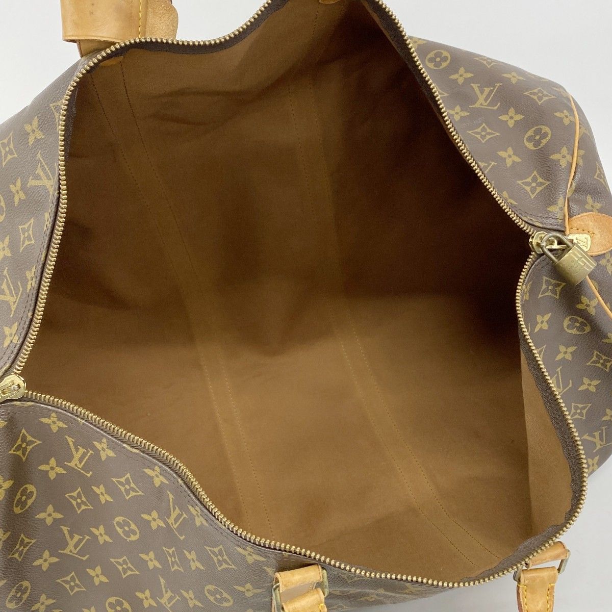 Louis Vuitton Boston Bag Monogram Keepall 60 Brown — view 4
