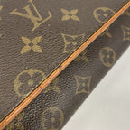 Louis Vuitton Shoulder Bag Monogram Pochette Twin GM Brown — view 7