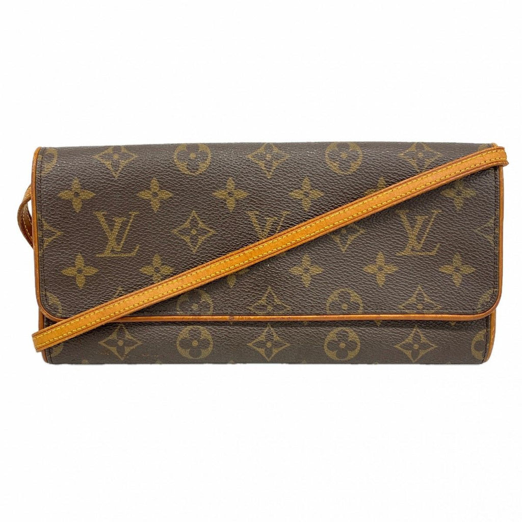 Louis Vuitton Shoulder Bag Monogram Pochette Twin GM Brown