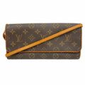 Louis Vuitton Shoulder Bag Monogram Pochette Twin GM Brown