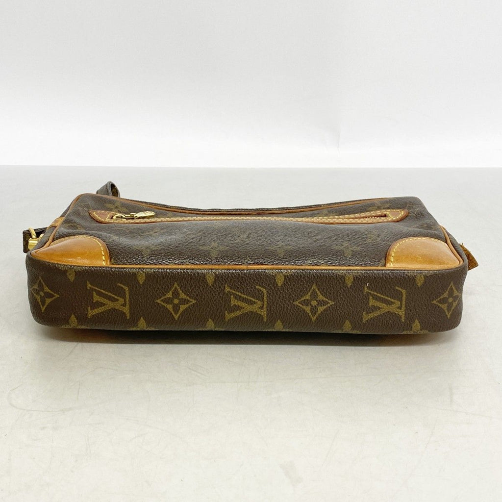 Louis Vuitton Clutch Monogram Marly Dragonne GM Brown — view 3