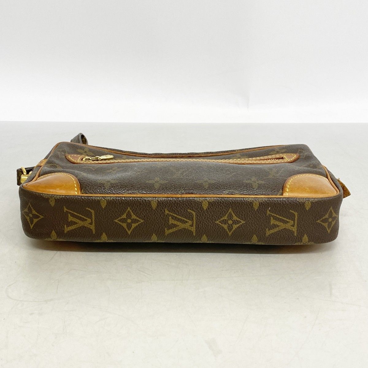 Louis Vuitton Clutch Monogram Marly Dragonne GM Brown — view 3
