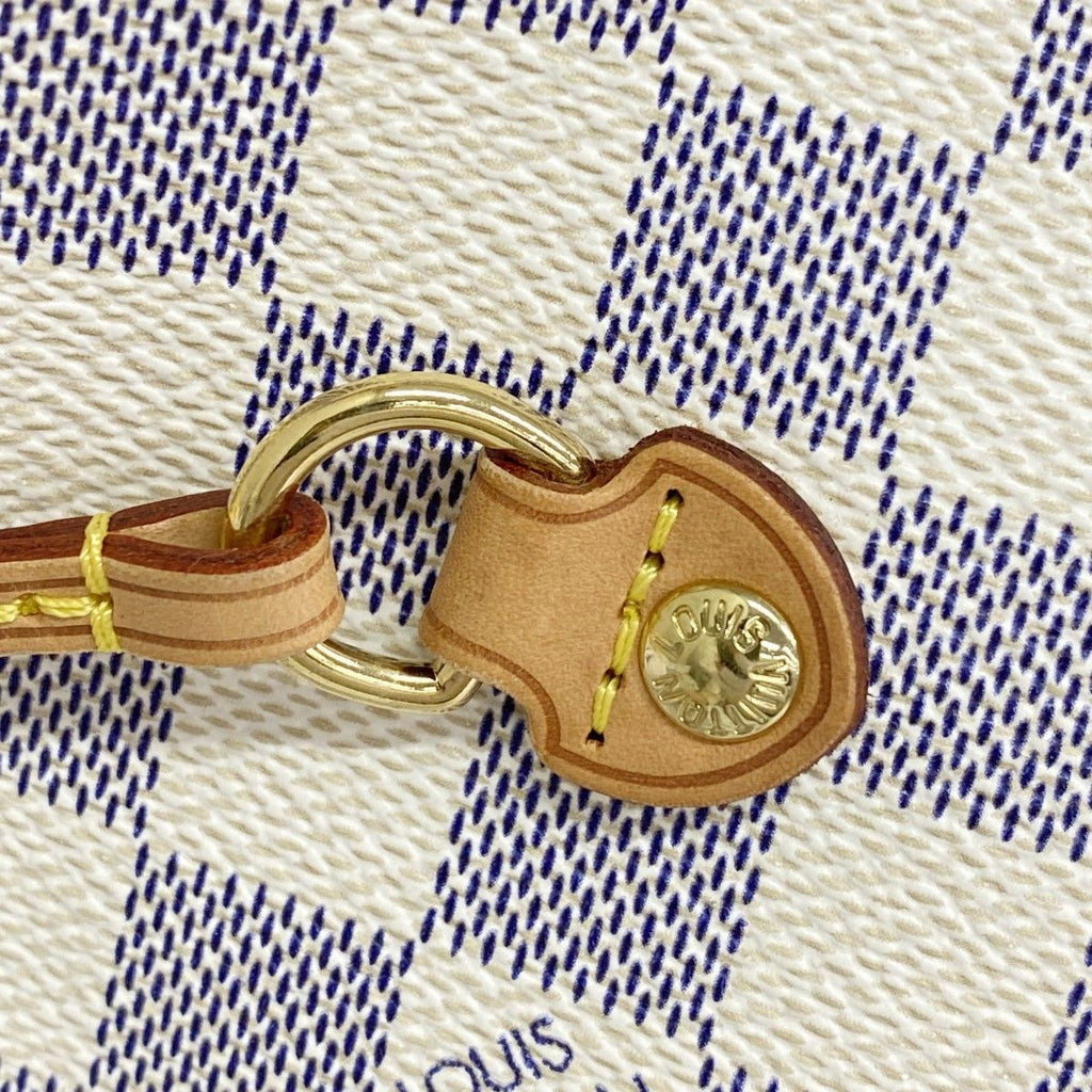 Louis Vuitton Tote Damier Azur Neverfull MM White — view 9