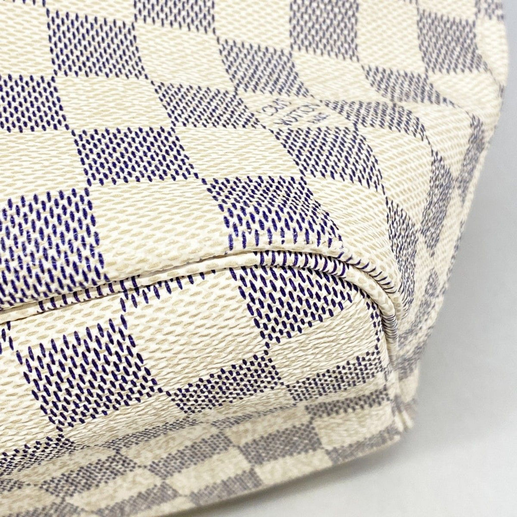 Louis Vuitton Tote Damier Azur Neverfull MM White — view 6