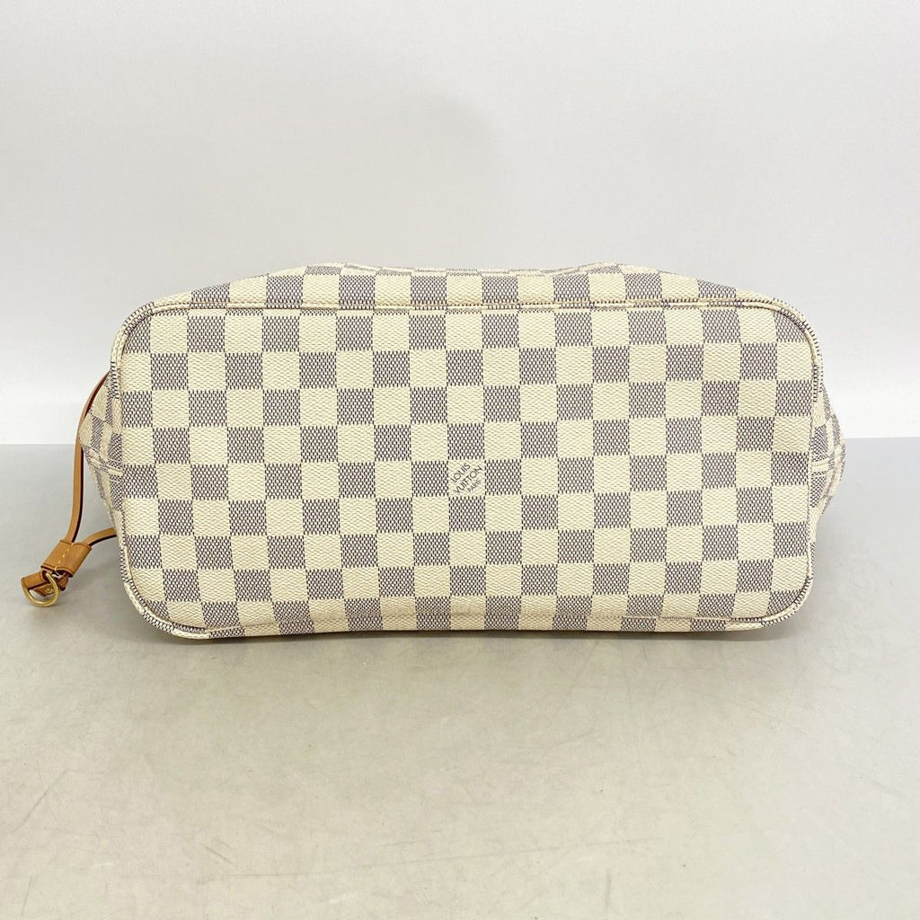 Louis Vuitton Tote Damier Azur Neverfull MM White — view 3