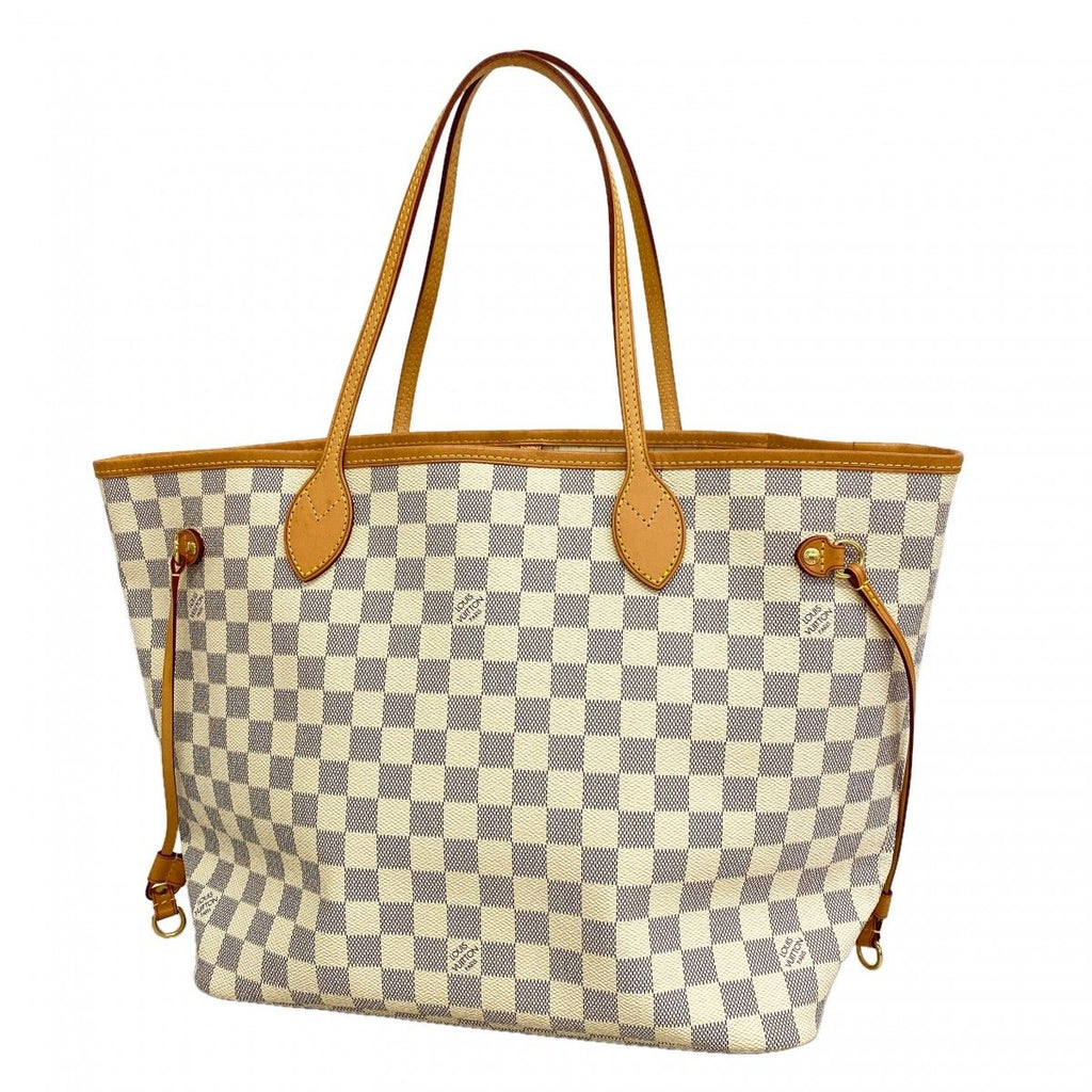 Louis Vuitton Tote Damier Azur Neverfull MM White