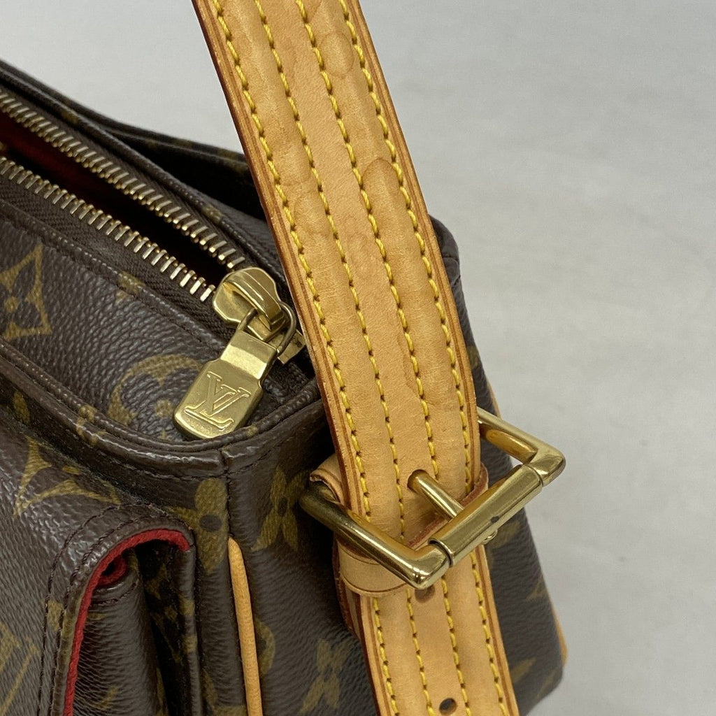 Louis Vuitton Shoulder Bag Monogram Viva Cite MM Brown — view 8