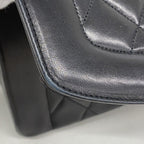 Chanel Shoulder Bag Diana Lambskin Black Gold — view 6