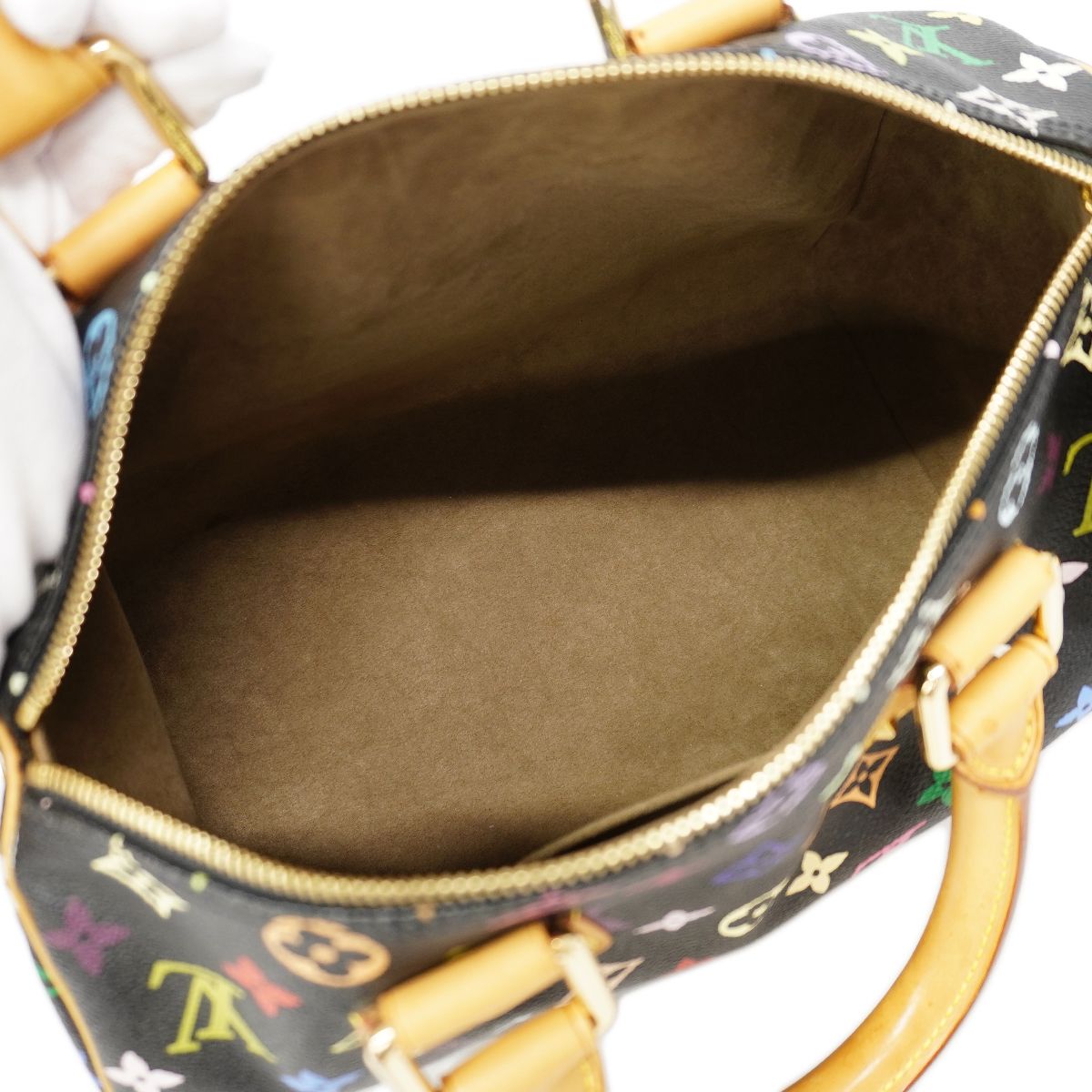 Louis Vuitton Handbag Monogram Multicolor Speedy 30 Noir — view 4