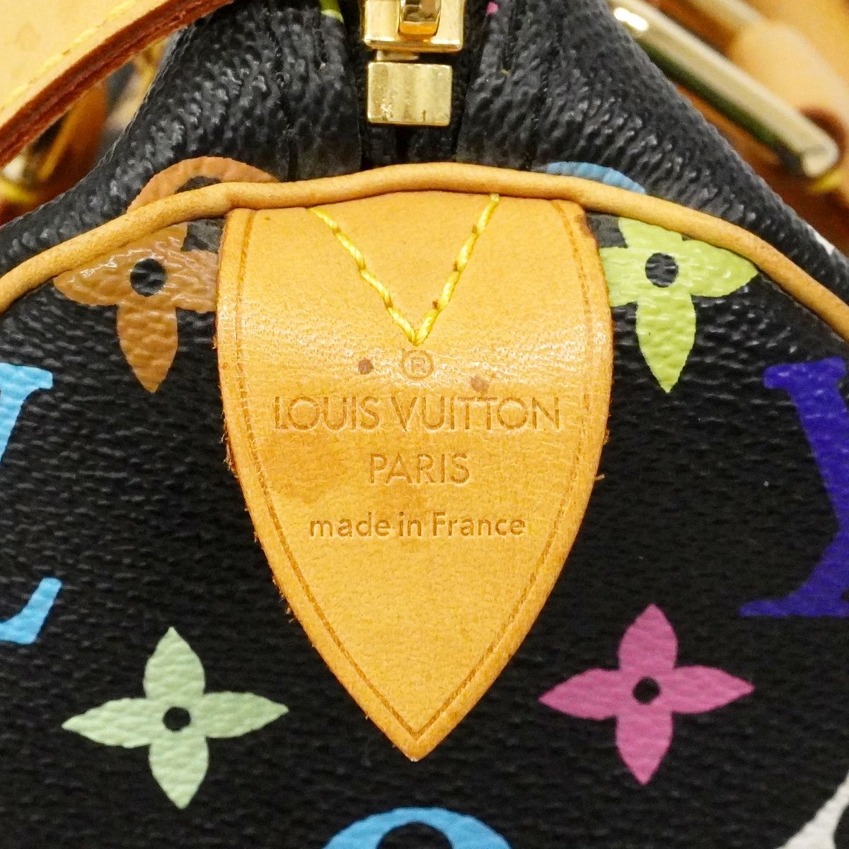 Louis Vuitton Handbag Monogram Multicolor Speedy 30 Noir — view 5