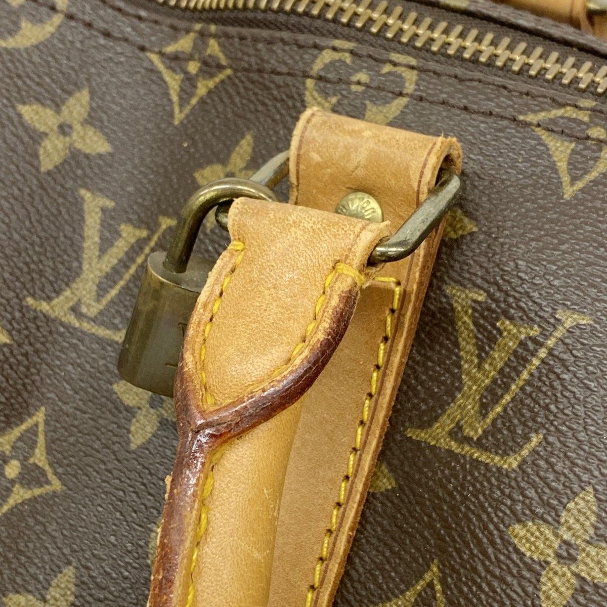 Louis Vuitton Boston Bag Monogram Keepall 50 Brown — view 9
