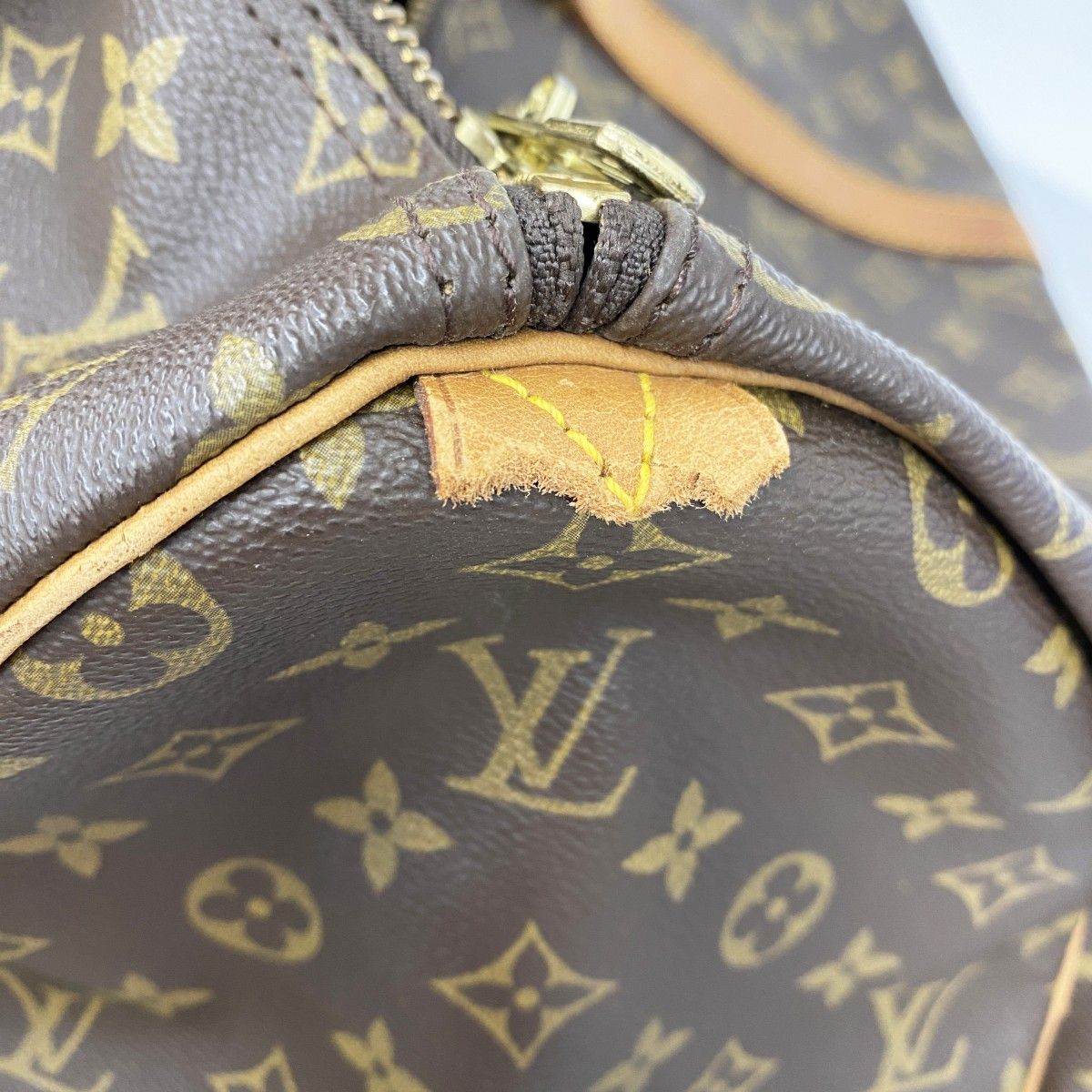 Louis Vuitton Boston Bag Monogram Keepall 50 Brown — view 6