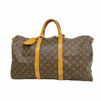 Louis Vuitton Boston Bag Monogram Keepall Bandouliere 50 Brown