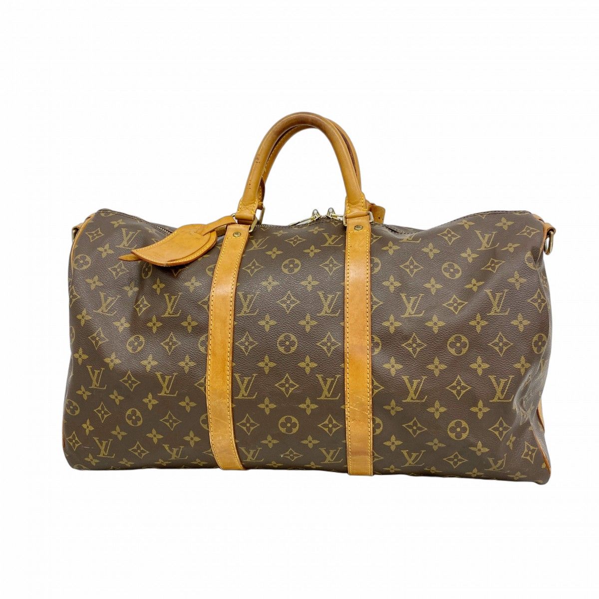 Louis Vuitton Boston Bag Monogram Keepall Bandouliere 50 Brown