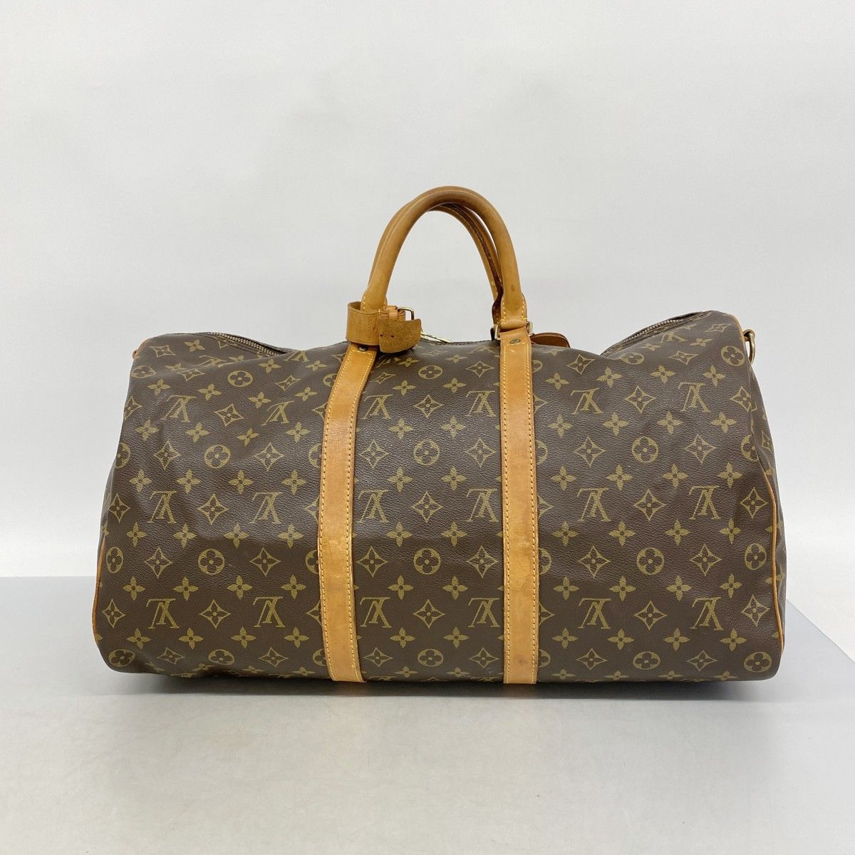 Louis Vuitton Boston Bag Monogram Keepall Bandouliere 50 Brown — view 9
