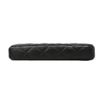 Chanel Shoulder Bag Quilted Lambskin Black Silver — view 3