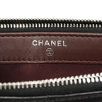 Chanel Shoulder Bag Quilted Lambskin Black Silver — view 5