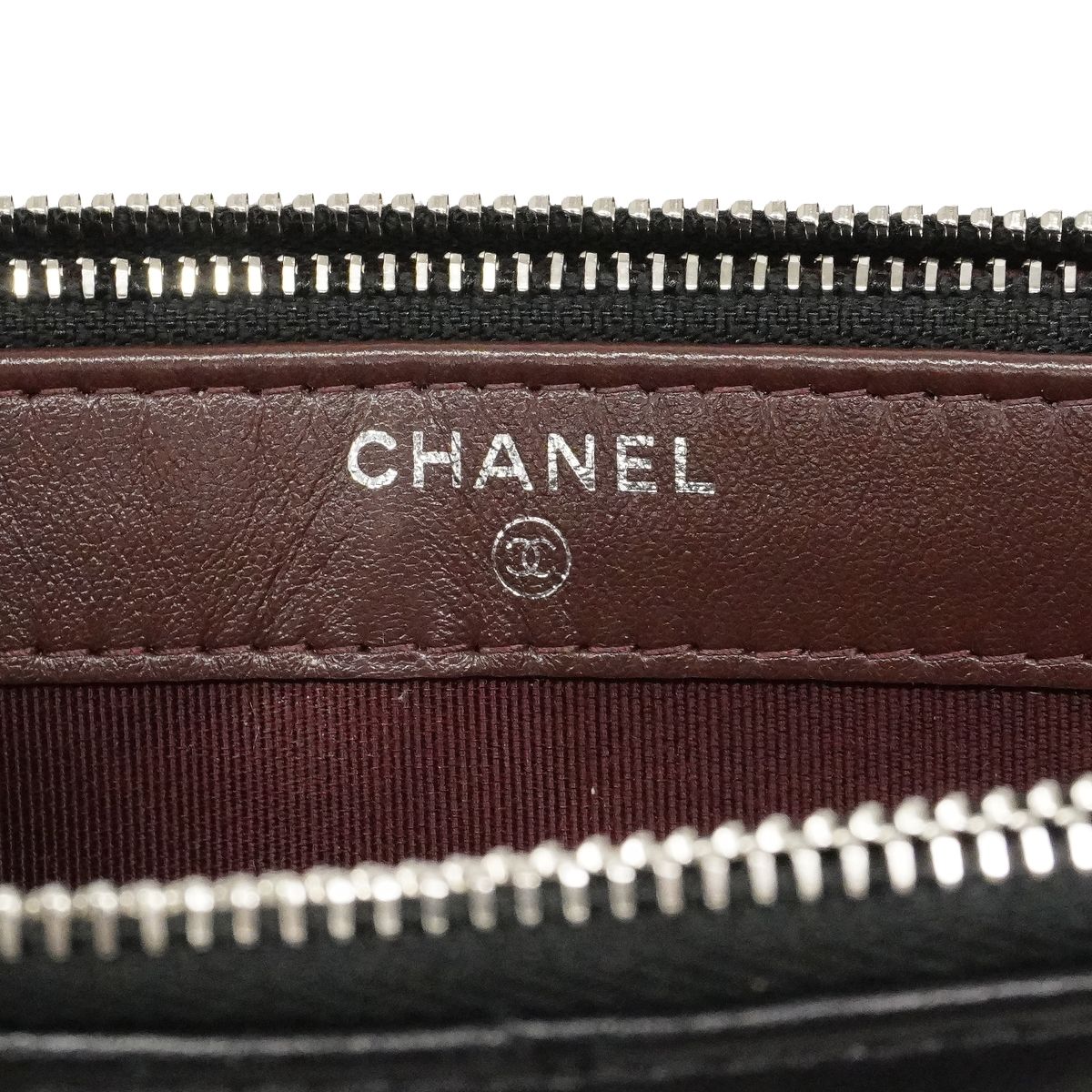 Chanel Shoulder Bag Quilted Lambskin Black Silver — view 5
