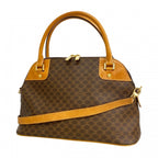 Celine Handbag Macadam Brown Gold 2-Way
