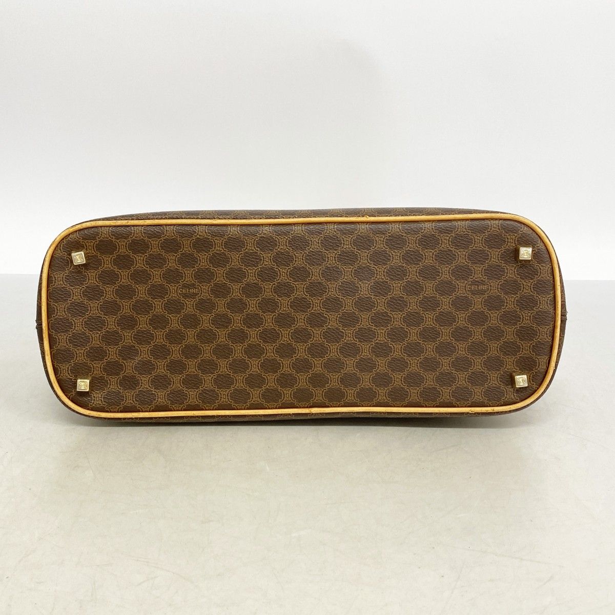 Celine Handbag Macadam Brown Gold 2-Way — view 3