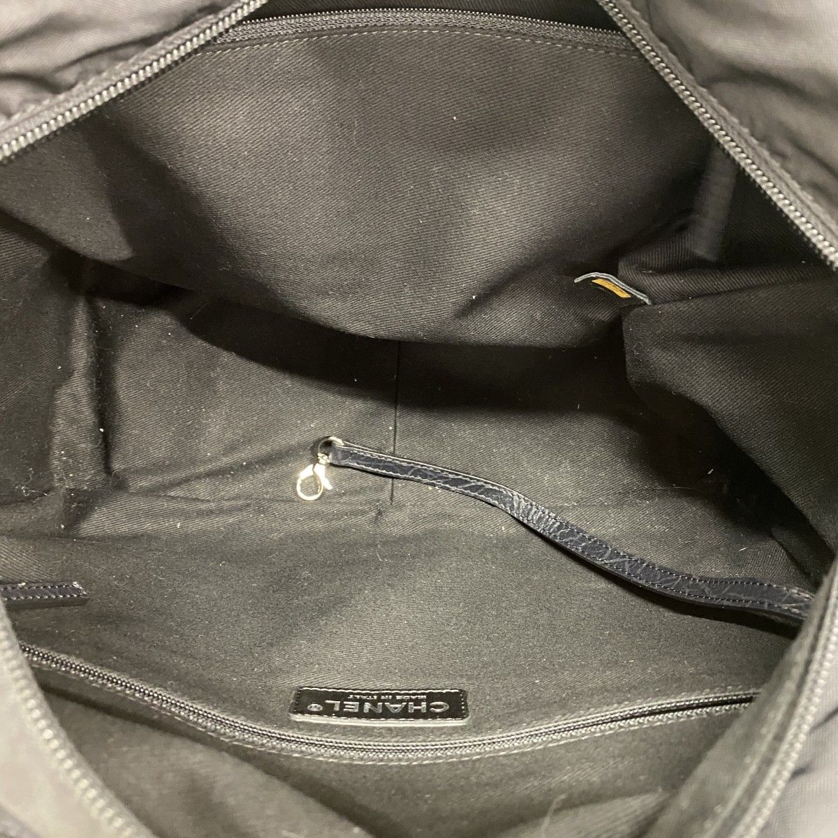 Chanel Tote Paris New York Nylon Black Silver — view 4