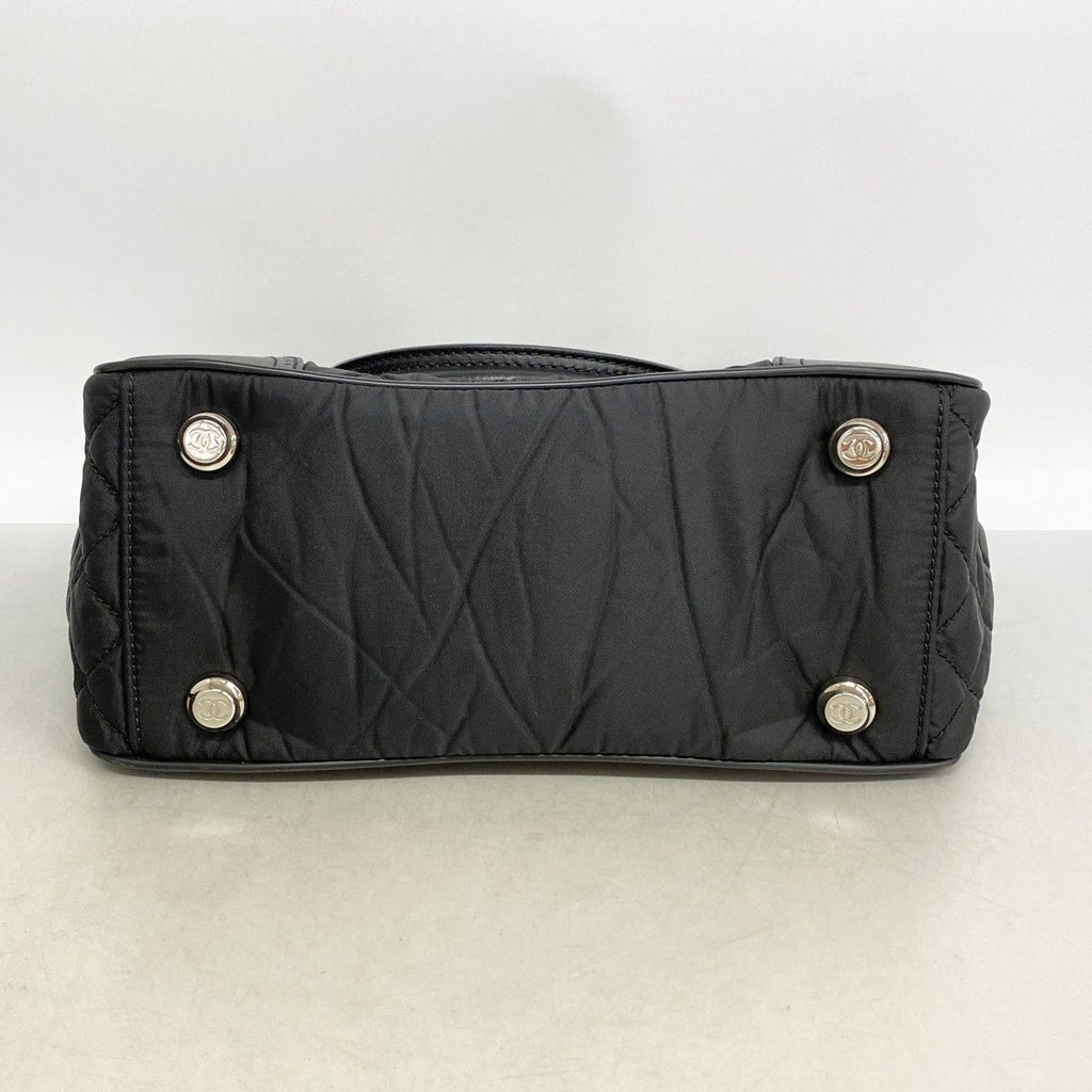 Chanel Tote Paris New York Nylon Black Silver — view 3