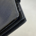 Chanel Wallet Caviar Leather Black Gold — view 5