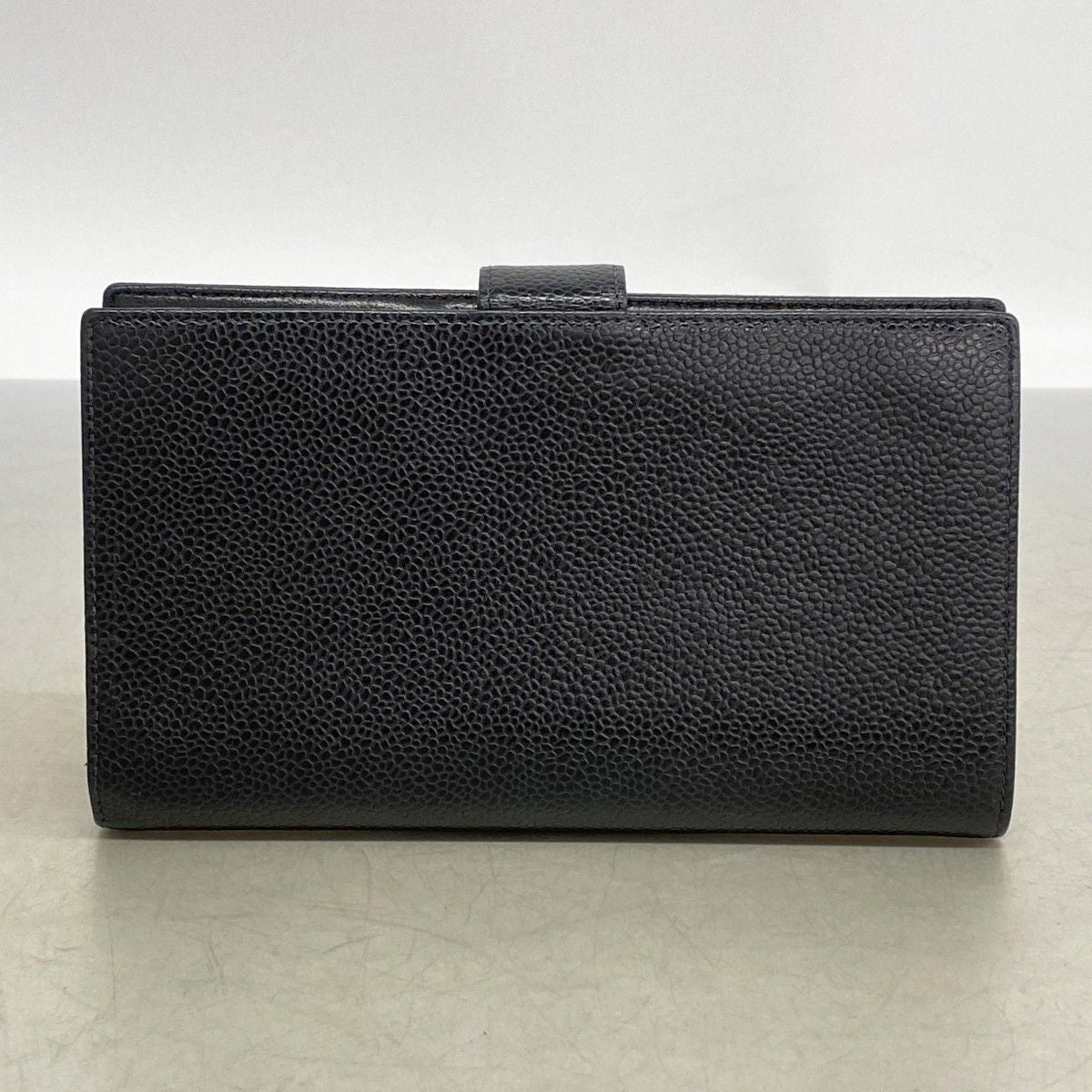 Chanel Wallet Caviar Leather Black Gold — view 7