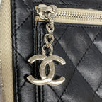 Chanel Wallet Quilted Lambskin Black Silver — view 8