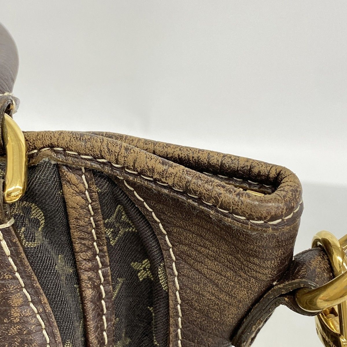 Louis Vuitton Handbag Monogram Mini Lin Besace Angele Ebene 2-Way — view 6