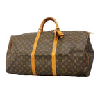 Louis Vuitton Boston Bag Monogram Keepall 60 Brown