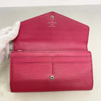 Louis Vuitton Wallet Epi Portefeuille Sarah Hot Pink — view 9