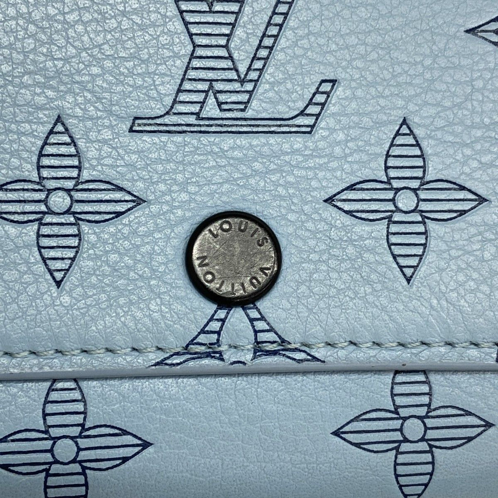 Louis Vuitton Trifold Wallet Monogram Shadow Victor Blue — view 7