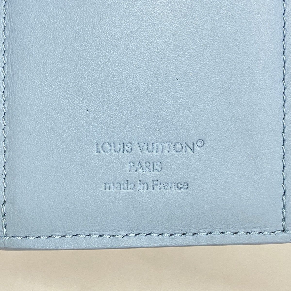 Louis Vuitton Trifold Wallet Monogram Shadow Victor Blue — view 4