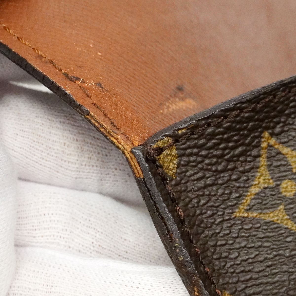 Louis Vuitton Shoulder Bag Monogram Mini Saint Cloud Brown — view 8