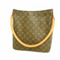 Louis Vuitton Shoulder Bag Monogram Looping GM Brown
