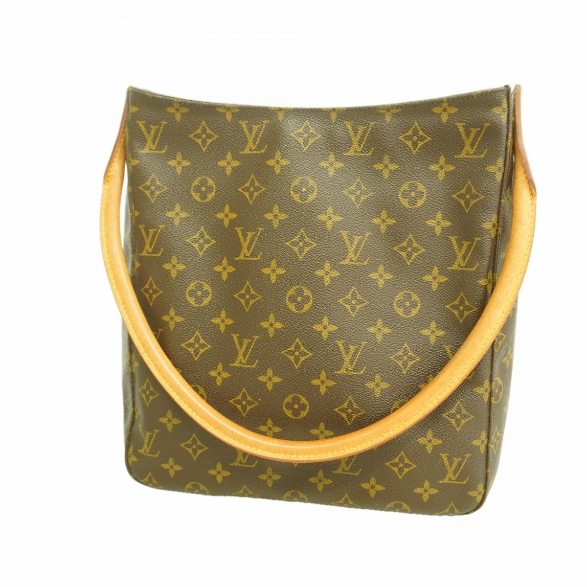Louis Vuitton Shoulder Bag Monogram Looping GM Brown