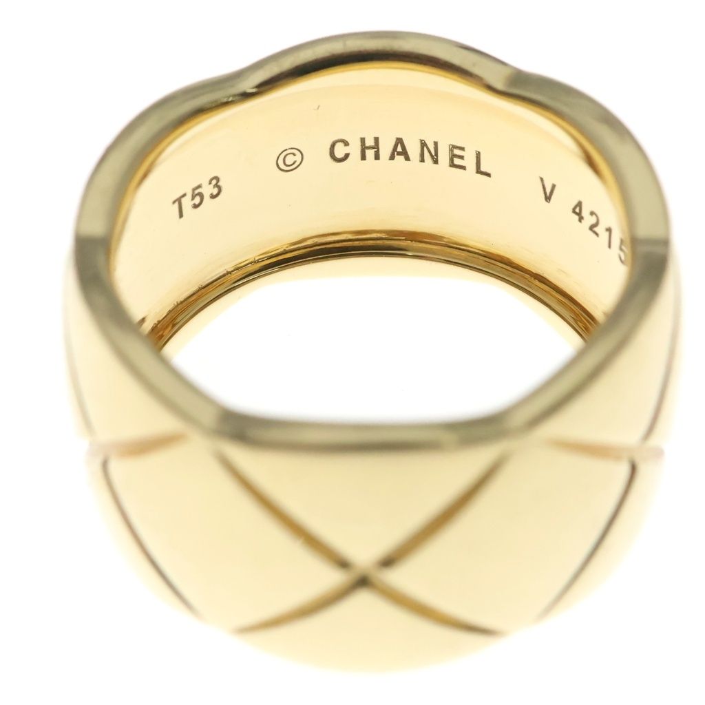 Chanel Coco Crush Large 18k Yellow Gold Ring — view 5