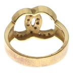 Chanel CC Logo Diamond 18k Yellow Gold Ring — view 2