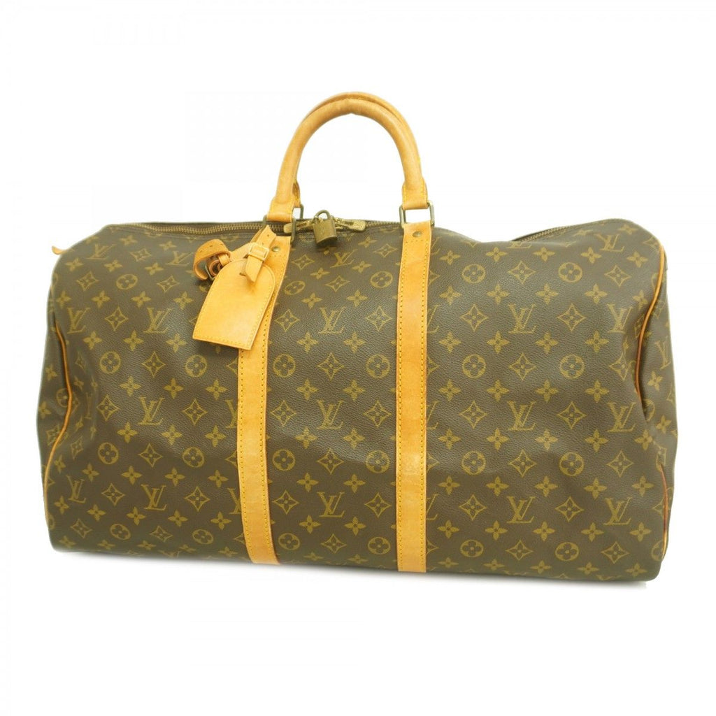 Louis Vuitton Boston Bag Monogram Keepall 55 Brown