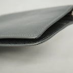 Chanel Notebook Cover Leather Gray Silver Agenda — view 7