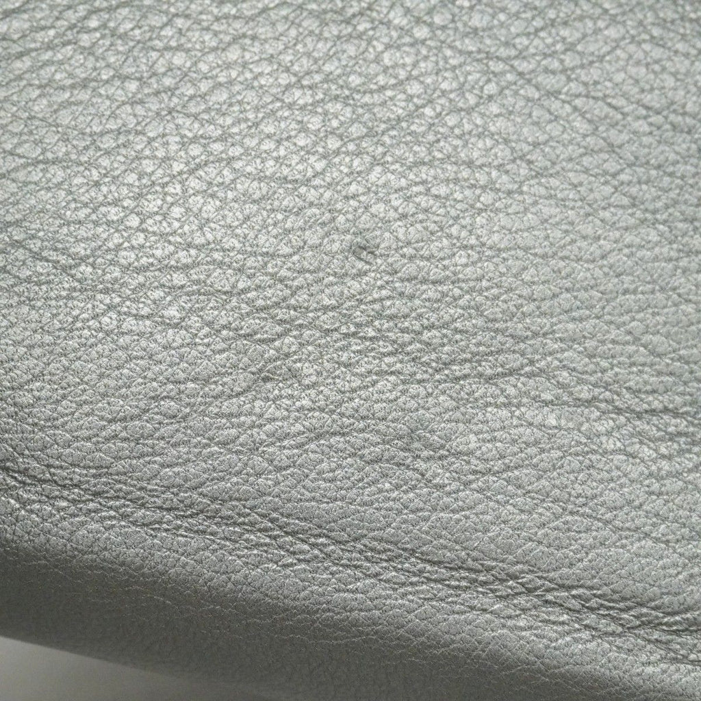 Chanel Notebook Cover Leather Gray Silver Agenda — view 8