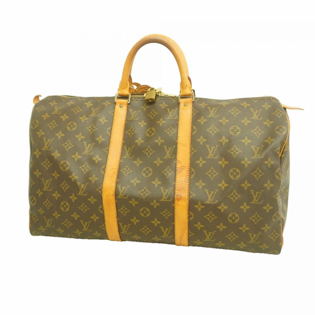 Louis Vuitton Boston Bag Monogram Keepall 50 Brown