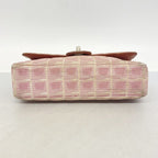 Chanel Shoulder Bag New Travel Nylon Pink Silver — view 3