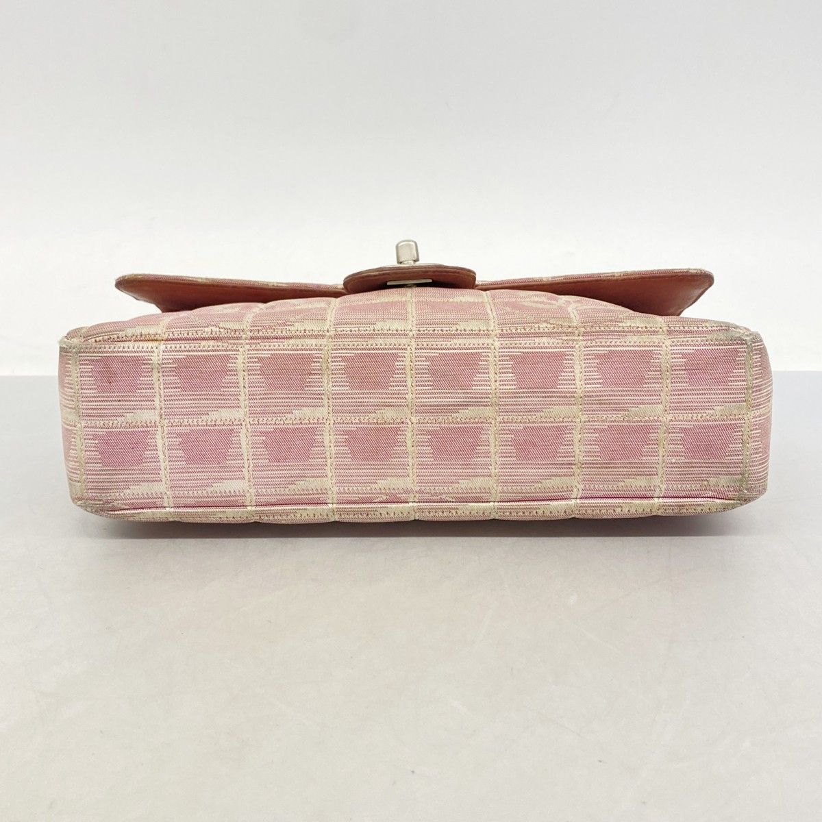 Chanel Shoulder Bag New Travel Nylon Pink Silver — view 3