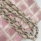 Chanel Shoulder Bag New Travel Nylon Pink Silver — view 8