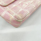 Chanel Shoulder Bag New Travel Nylon Pink Silver — view 6