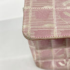 Chanel Shoulder Bag New Travel Nylon Pink Silver — view 7