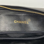 Chanel Shoulder Bag Quilted Lambskin Black Gold — view 5