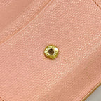 Chanel Coin Case Coco Button Leather Pink Gold — view 9